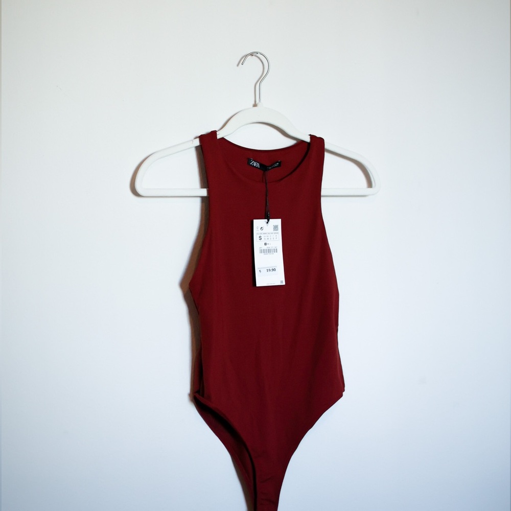 Zara Maroon body suit - Small